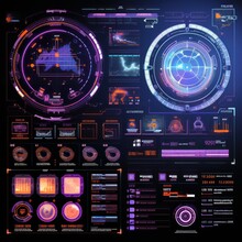 Ui Futuristic Ui For Use As Graphic Resources