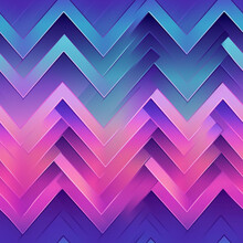 A Continuous Repeating Tile Pattern With A Cool Color Modern Chevron Design | Generative AI