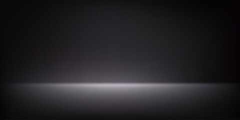 Poster - Abstract illuminated empty dark violet room. Design template. 3d vector background