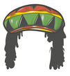 © doom.ko - Jamaican rasta hat with dreadlocks. Reggae style avatar.