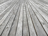 Fototapeta Desenie - Wooden thin boards of the platform. You can see the vertical lines.