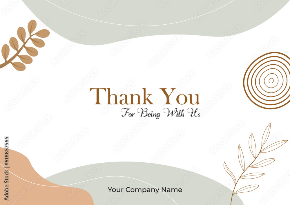Thank you greetings card design Stock Vector | Adobe Stock