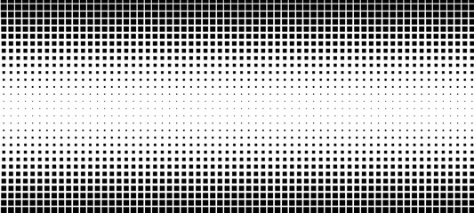 Fototapete - Halftone texture of sguares on a white background. Design element for web banners, wallpapers, postcards, sites. Vector illustration.