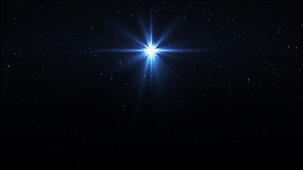 Wall Mural - star of jesus with rays of light. christmas star of the nativity of bethlehem, nativity of jesus chr
