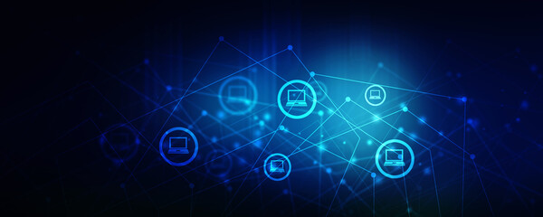 Poster - 2d rendering technology Computer network
