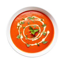 Tomato Soup In A Bowl Created With Generative AI	