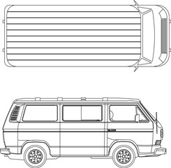 Wall Mural - Sketch vector illustration of a detailed car vehicle transportation tool for urban driving