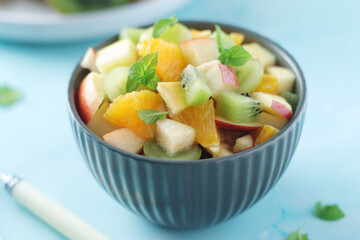 Poster - A bowl with fresh fruit salad