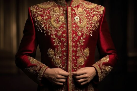 Indian Sherwani for men, Traditional Indian wedding ceremony attire