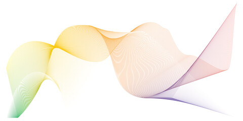 Abstract waves blue and yellow gradient shades, Abstract background with smoke