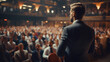 © Nico Vincentini - Engaged Audience in a Conference Hall: Captivating Lecture by Male Speaker on Business and Entrepreneurship.Generative AI