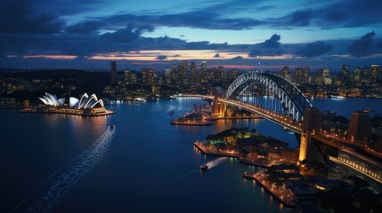 Wall Mural - amazing photo of Sydney highly detailed cinematic