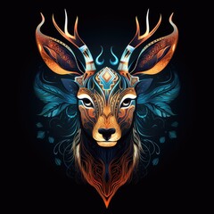 Poster - illustration of a deer