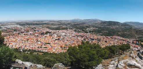 Sticker - Panoramic aerial view of Jaen - Jaen, Spain