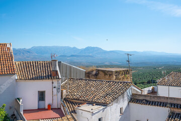 Sticker - Ubeda views with Sierra Magina Mountains - Ubeda, Jaen, Spain