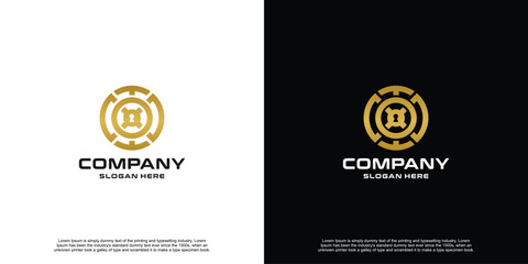Modern Shield Security Template Logo Design