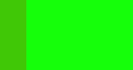 Wall Mural - simple transition animation. modern green and yellow shapes transition in horizontal direction on gr