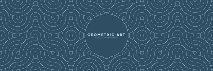 Wall Mural - Bold and Dynamic Menswear Seamless Pattern. Geometric Design Inspired by Oriental Traditions. Abstract Vector Background Perfect for Male Fashion, Poster Design and Textile. Gorgeous Solid Wave Motif 