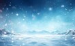 An illustration of a winter snow background with snowdrifts, beautiful light, and falling flakes of snow on a blue sky, featuring drifting snow and ample copy space. Created with Generative AI technol