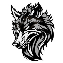 Wall Mural - Wolf Head Emblem1