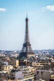 Fototapeta Paryż - Eiffel Tower from Arc de Triomphe