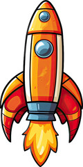 Wall Mural - illustration showcasing the futuristic and adventurous designs of space rockets