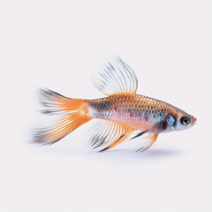 Wall Mural - goldfish isolated on white