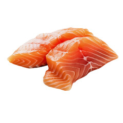 Wall Mural - raw salmon steak isolated