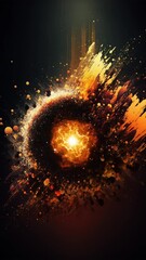 Wall Mural - explosion of space