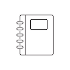 Sticker - book icon vector