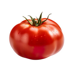 Wall Mural - front view of Tomato vegetable isolated on transparent white background