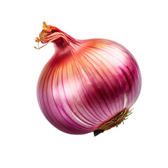 Wall Mural - front view of Onion vegetable isolated on transparent white background