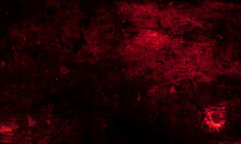 Scary Dark Red Grunge Wall Concrete Cement Texture Background