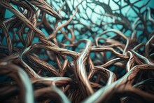 Wood Branches 3d. Generate Ai