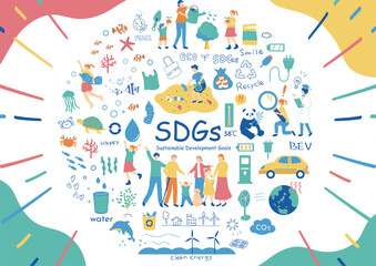 Wall Mural - SDGs　持続可能な社会　素材集