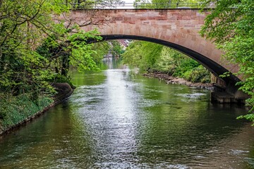 Sticker - a bridge over the Pegnitz near Nuremberg