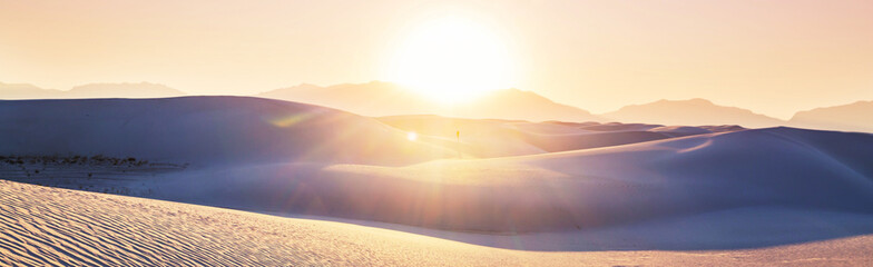 White sand dunes