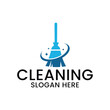 cleaning service logo and template vector, suitable for your company