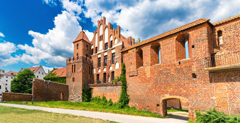 Wall Mural - Ancient ruined Teutonic castle in Torun