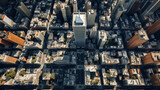 Fototapeta Nowy Jork - Stunning Aerial Views From Above the World. Generative Ai