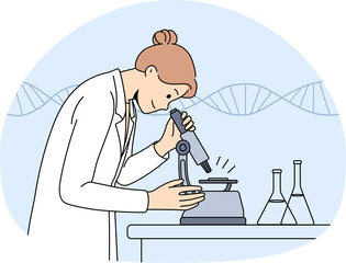 Wall Mural - chemistry science and research concept