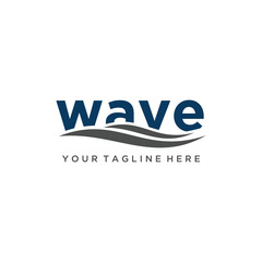 Wall Mural - Wave Logo Design Vector