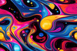 Nahtloses Muster - Wiederholende Textur von psychedelischer Neon Farbe