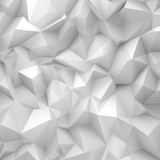 Fototapeta Paryż - A futuristic white and grey polygonal art background with geometry texture. (Illustration, Generative AI)