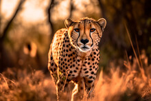 A Hunting Cheetah Shot