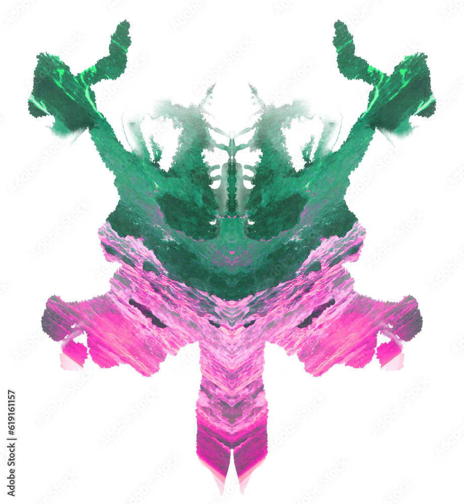 Colorful Rorschach Samples Colorful Rorschach Inkblot Test Illustration Isolated on Transparent ...
