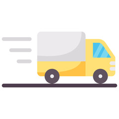 fast shipping flat icon