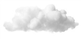 Fototapeta Przestrzenne - Fluffy clear white cloud on a white background mock-up 