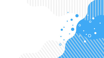 Leinwandbilder - Abstract Bubble Geometric Wavy, Memphis Style Background