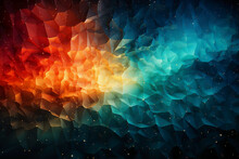 Colorful Abstract Stars Spatial Rift Fascinating Lurid. AI Generative